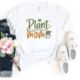 T-Shirt-Plant Mom T-Shirt-S-White-Jack N Roy