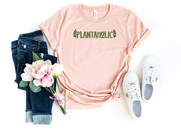 T-Shirt-Plantaholic T-Shirt-S-Heather Peach-Jack N Roy