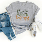 T-Shirt-Plants Are My Therapy T-Shirt-S-Athletic Heather-Jack N Roy