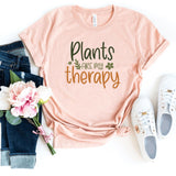 T-Shirt-Plants Are My Therapy T-Shirt-S-Heather Peach-Jack N Roy