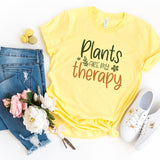 T-Shirt-Plants Are My Therapy T-Shirt-S-Yellow-Jack N Roy