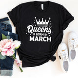 T-Shirt-Queen's Birthday (Customize Your Month) T-Shirt-S-Black-Jack N Roy