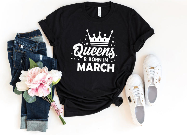 Shirts & Tops-Queen's Birthday (Customize Your Month) T-Shirt-S-Black-Jack N Roy