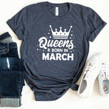 T-Shirt-Queen's Birthday (Customize Your Month) T-Shirt-S-Heather Navy-Jack N Roy