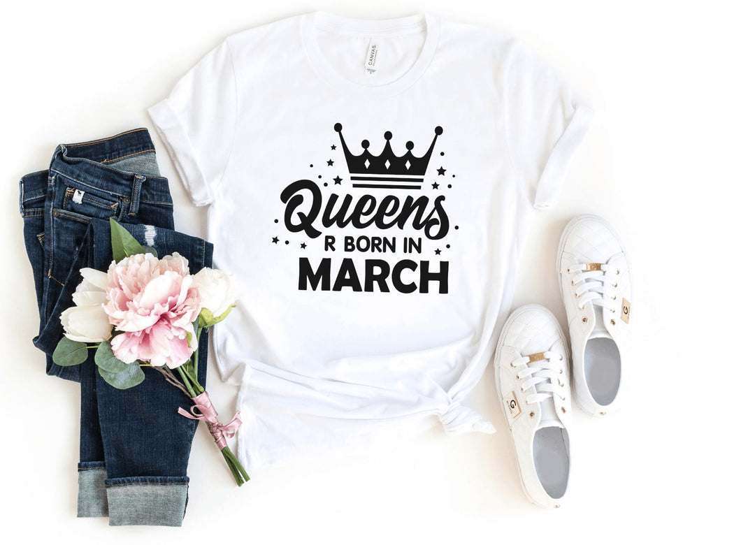 Shirts & Tops-Queen's Birthday (Customize Your Month) T-Shirt-S-White-Jack N Roy