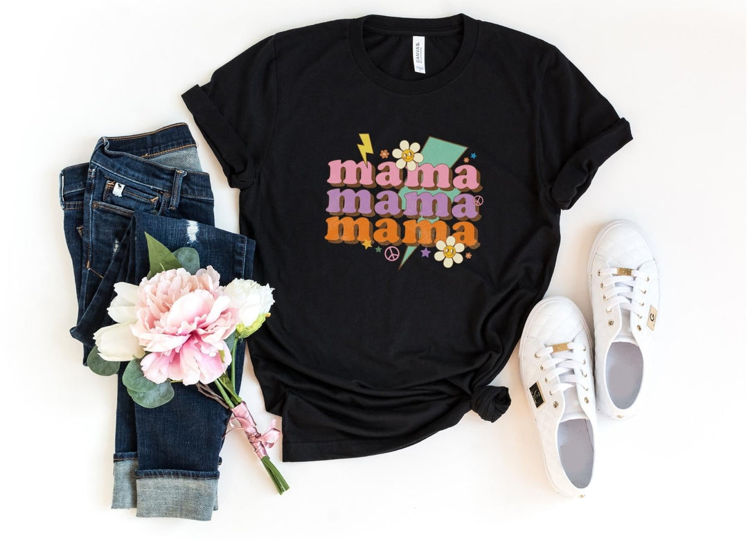 Shirts & Tops-Retro Mama T-Shirt-S-Black-Jack N Roy