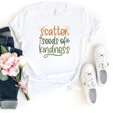 T-Shirt-Scatter Seeds Of Kindness T-Shirt-S-White-Jack N Roy