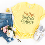 T-Shirt-Scatter Seeds Of Kindness T-Shirt-S-Yellow-Jack N Roy