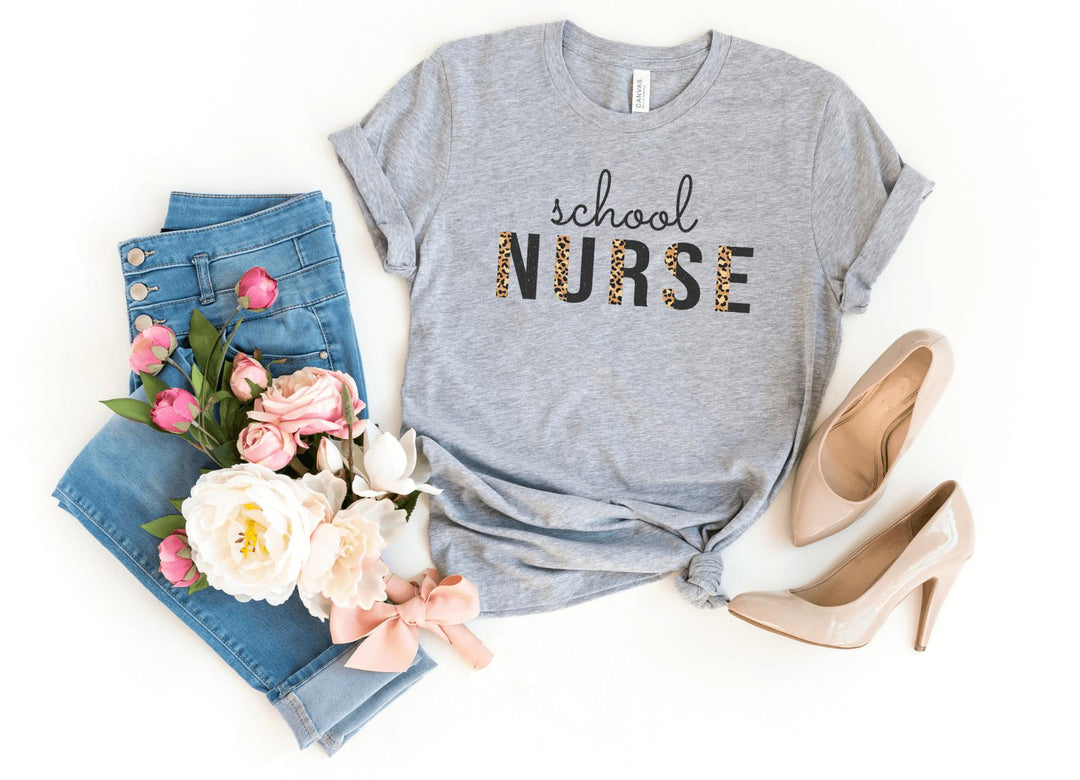 Shirts & Tops-School Nurse T-Shirt-S-Athletic Heather-Jack N Roy
