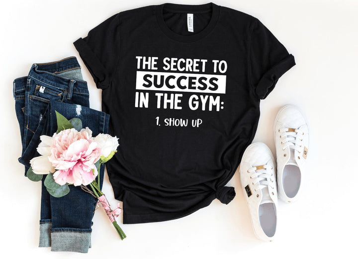 Shirts & Tops-Secret for Gym Success T-Shirt-S-Black-Jack N Roy