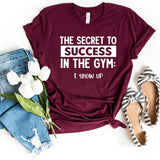 T-Shirt-Secret for Gym Success T-Shirt-S-Maroon-Jack N Roy