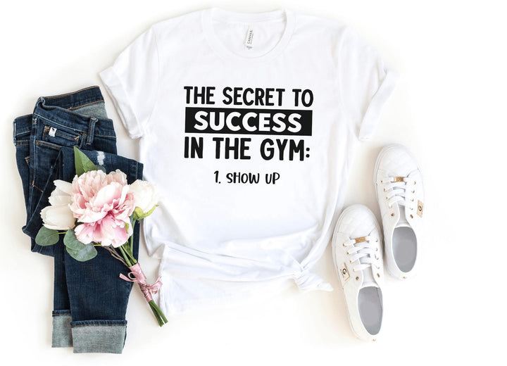 Shirts & Tops-Secret for Gym Success T-Shirt-S-White-Jack N Roy