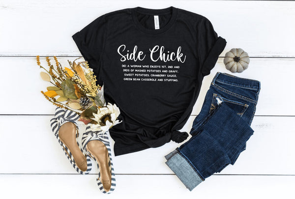 T-Shirt-Side Chick T-Shirt-S-Black-Jack N Roy