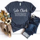 T-Shirt-Side Chick T-Shirt-S-Heather Navy-Jack N Roy