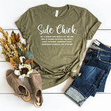 T-Shirt-Side Chick T-Shirt-S-Heather Olive-Jack N Roy