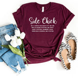 T-Shirt-Side Chick T-Shirt-S-Maroon-Jack N Roy