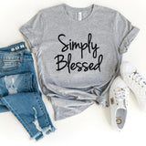 T-Shirt-Simply Blessed T-Shirt-S-Athletic Heather-Jack N Roy