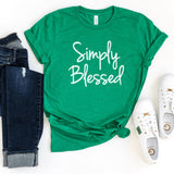 T-Shirt-Simply Blessed T-Shirt-S-Heather Kelly-Jack N Roy