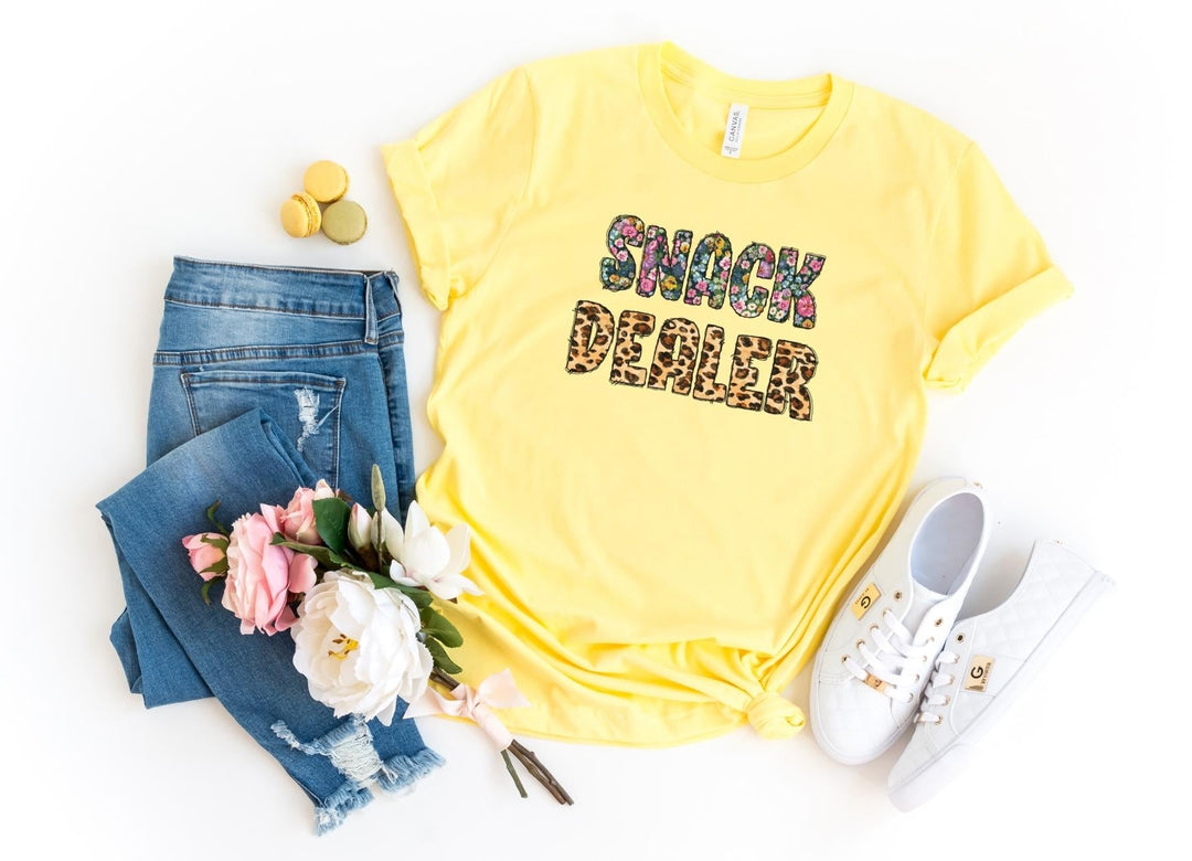 Shirts & Tops-Snack Dealer T-Shirt-S-Yellow-Jack N Roy