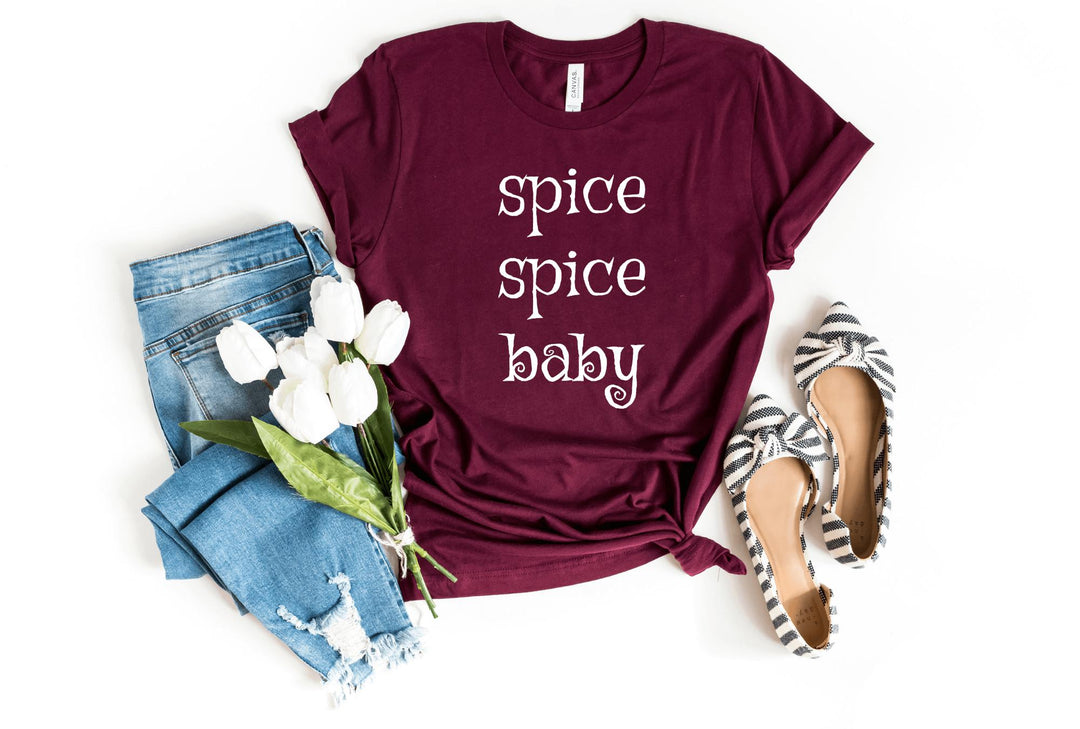 Shirts & Tops-Spice Spice Baby T-Shirt-S-Maroon-Jack N Roy