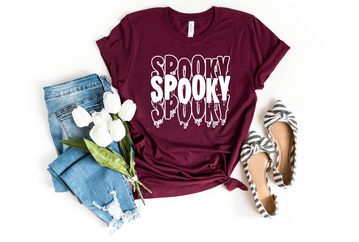 Shirts & Tops-Spooky T-Shirt-S-Maroon-Jack N Roy