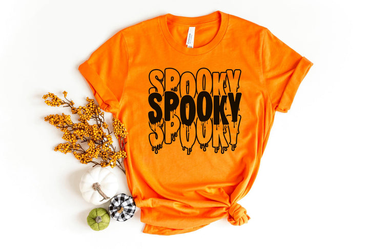 Shirts & Tops-Spooky T-Shirt-S-Orange-Jack N Roy