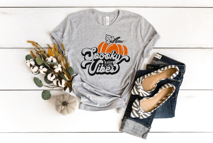 Shirts & Tops-Spooky Vibes T-Shirt-S-Athletic Heather-Jack N Roy