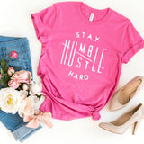 T-Shirt-Stay Humble, Hustle Hard T-Shirt-S-Charity Pink-Jack N Roy
