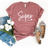 T-Shirt-Super Mom, Wife, Tired T-Shirt-S-Heather Mauve-Jack N Roy