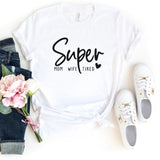T-Shirt-Super Mom, Wife, Tired T-Shirt-S-White-Jack N Roy