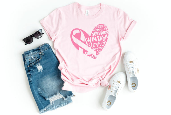 T-Shirt-Survivor T-Shirt 🎗️-S-Pink-Jack N Roy