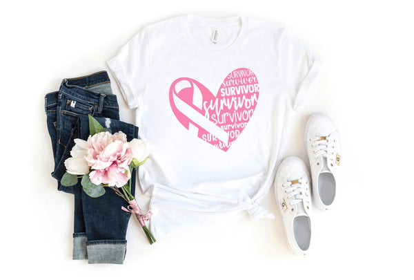 T-Shirt-Survivor T-Shirt 🎗️-S-White-Jack N Roy