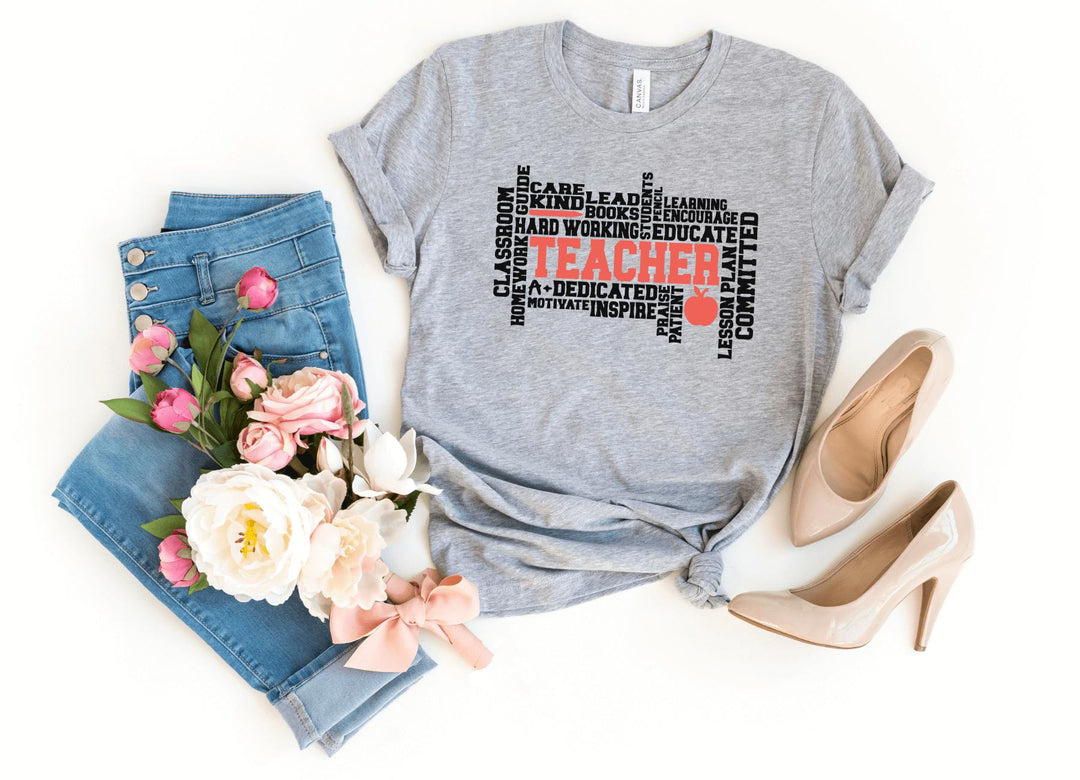 Shirts & Tops-TEACHER T-Shirt-S-Athletic Heather-Jack N Roy