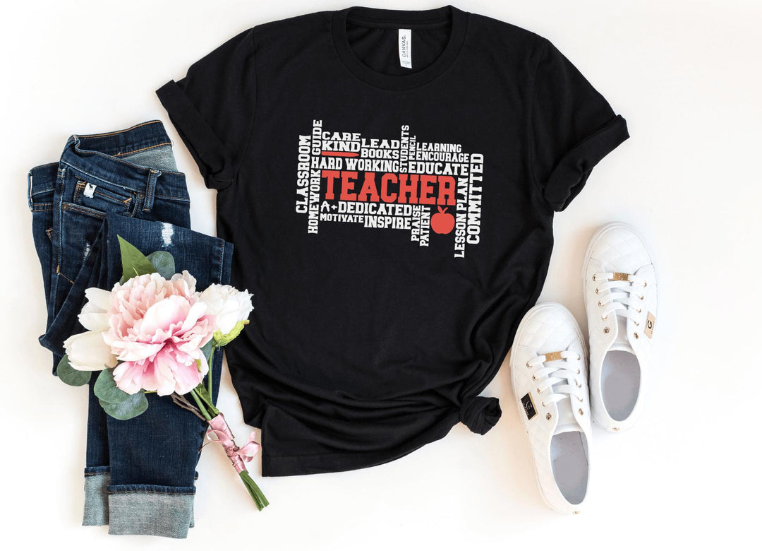 Shirts & Tops-TEACHER T-Shirt-S-Black-Jack N Roy