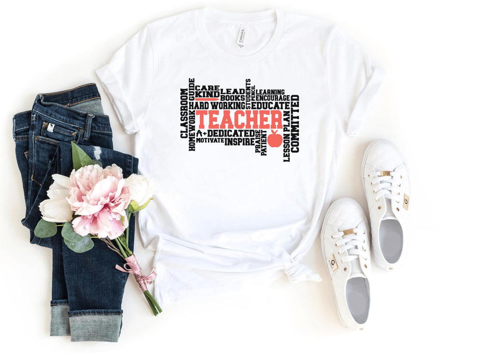 Shirts & Tops-TEACHER T-Shirt-S-White-Jack N Roy