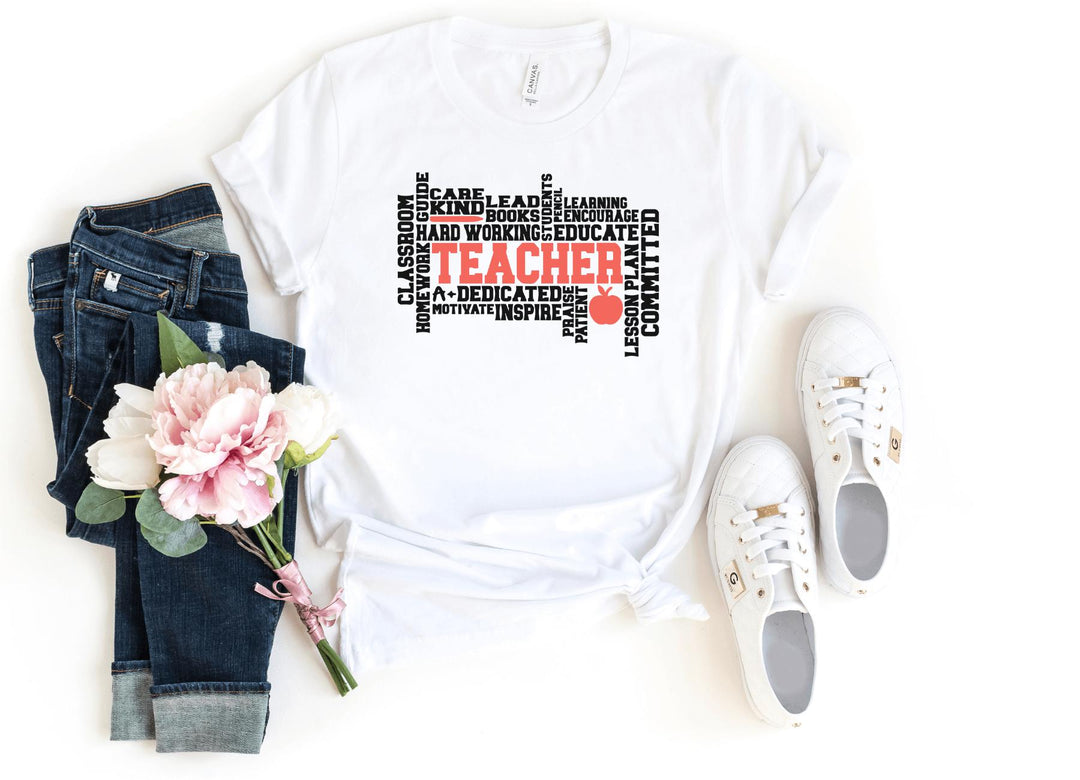 Shirts & Tops-TEACHER T-Shirt-S-White-Jack N Roy