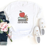 T-Shirt-Teach Love Inspire (Book) T-Shirt-S-White-Jack N Roy