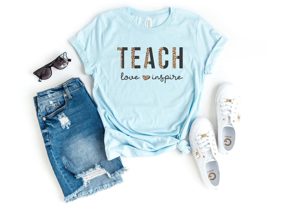 Shirts & Tops-Teach Love Inspire T-Shirt-S-Heather Ice Blue-Jack N Roy