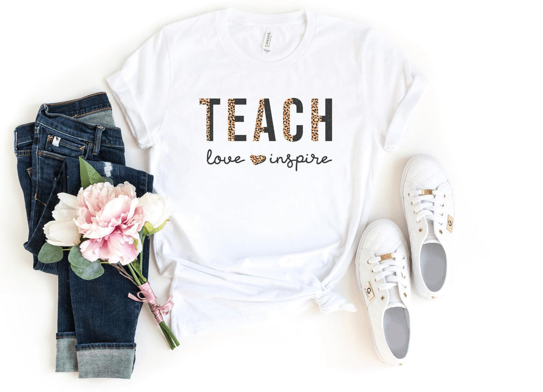Shirts & Tops-Teach Love Inspire T-Shirt-S-White-Jack N Roy
