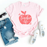 T-Shirt-Teacher Life T-Shirt-S-Pink-Jack N Roy