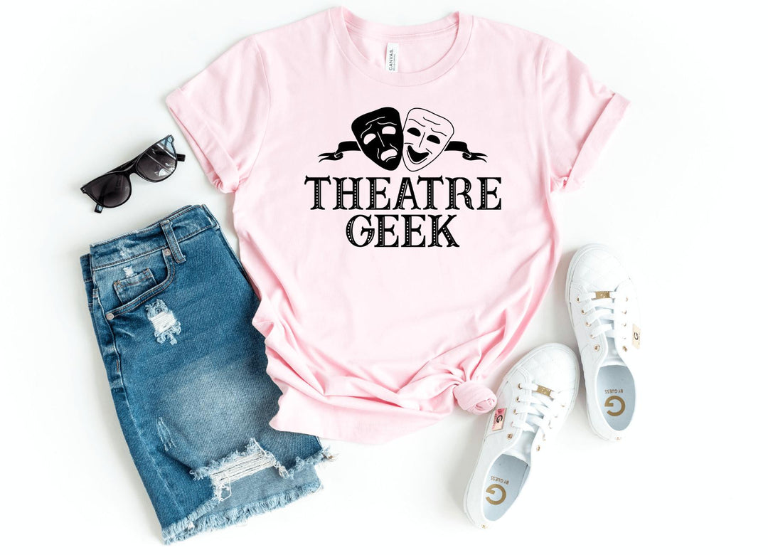 Shirts & Tops-Theatre Geek T-Shirt-S-Pink-Jack N Roy