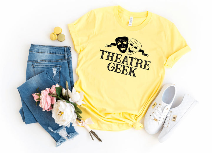 Shirts & Tops-Theatre Geek T-Shirt-S-Yellow-Jack N Roy