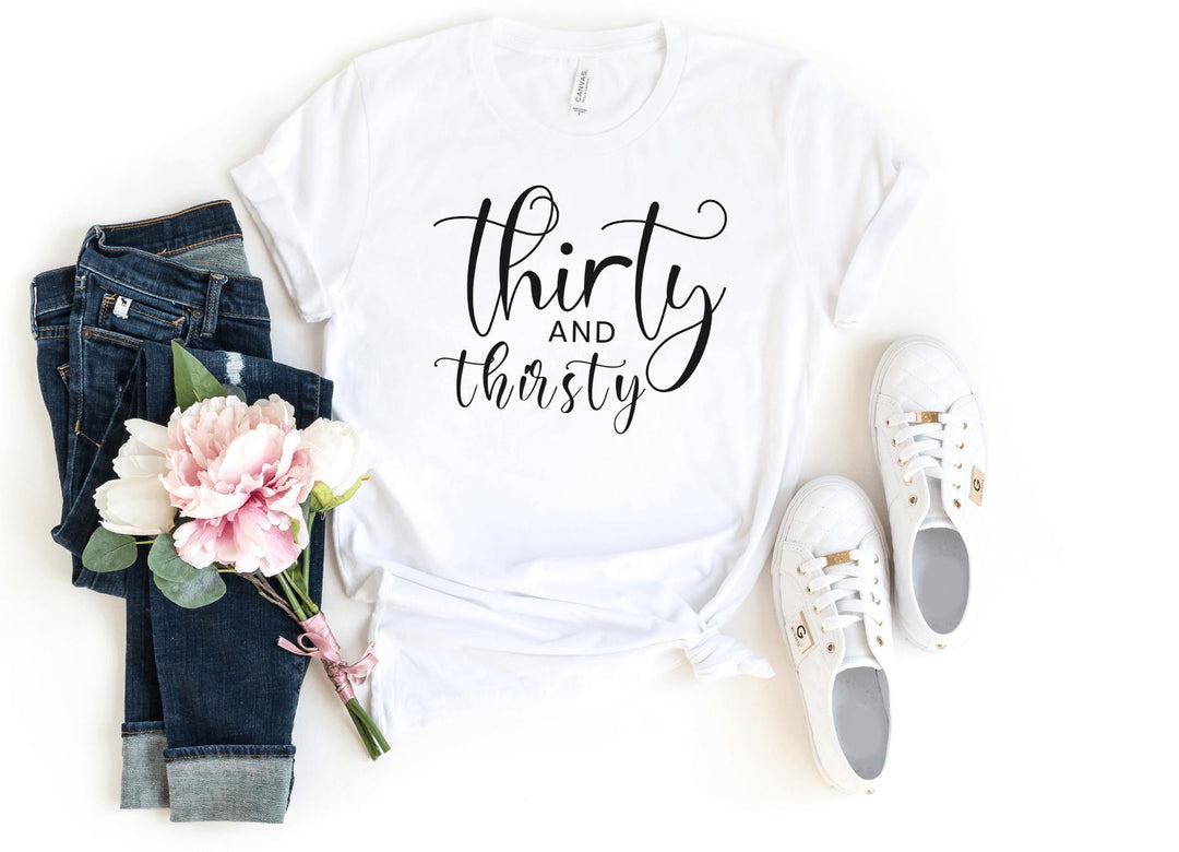 Shirts & Tops-Thirty and Thirsty T-Shirt-S-White-Jack N Roy