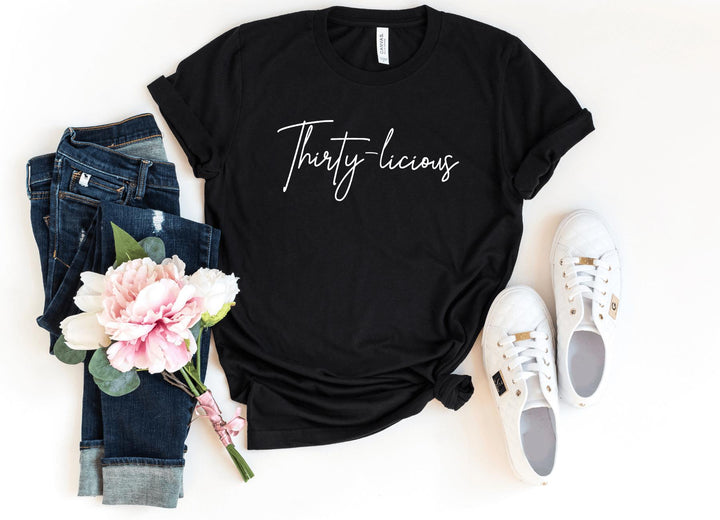 Shirts & Tops-Thirty-licious T-Shirt-S-Black-Jack N Roy