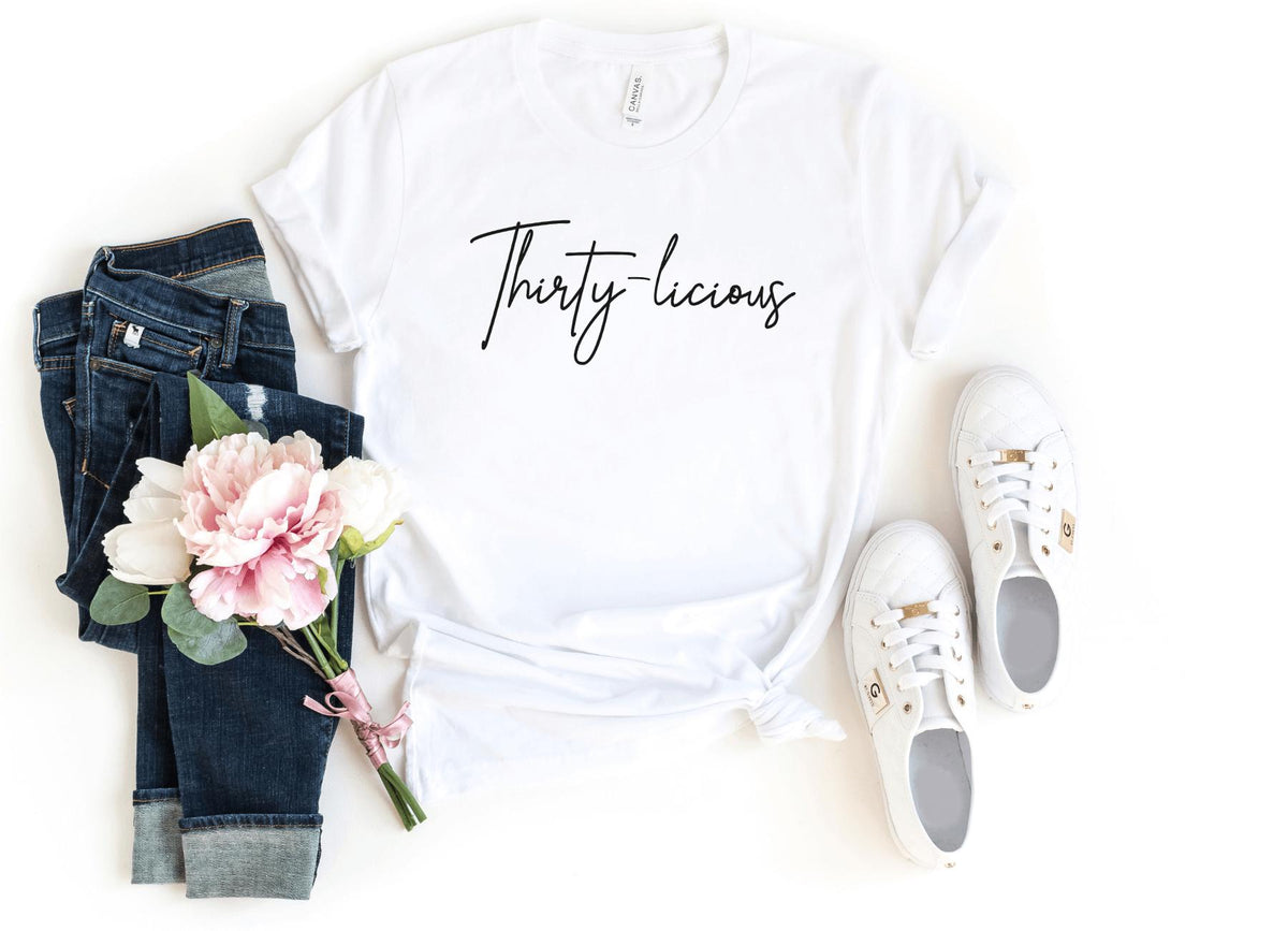 T-Shirt-Thirty-licious T-Shirt-S-White-Jack N Roy
