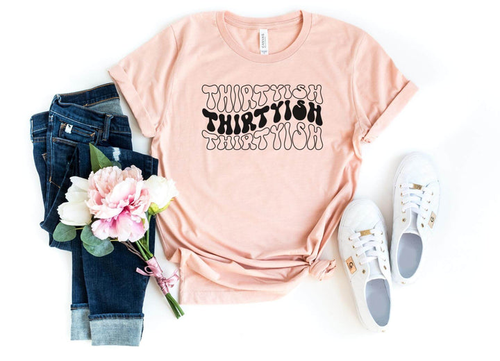 Shirts & Tops-ThirtyISH T-Shirt-S-Heather Peach-Jack N Roy