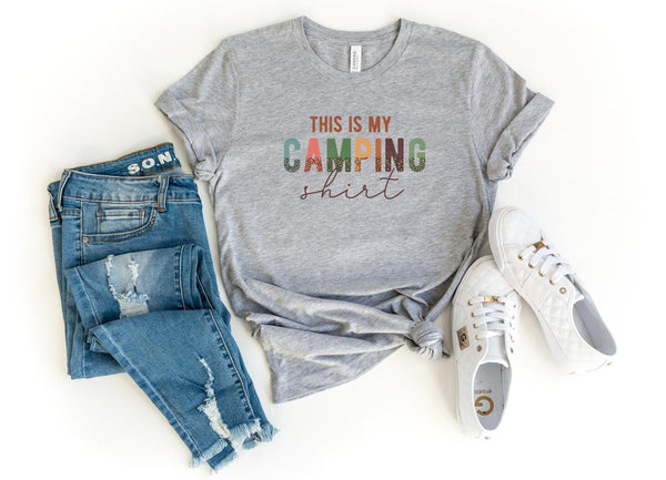 T-Shirt-This Is My Camping Shirt T-Shirt-S-Athletic Heather-Jack N Roy