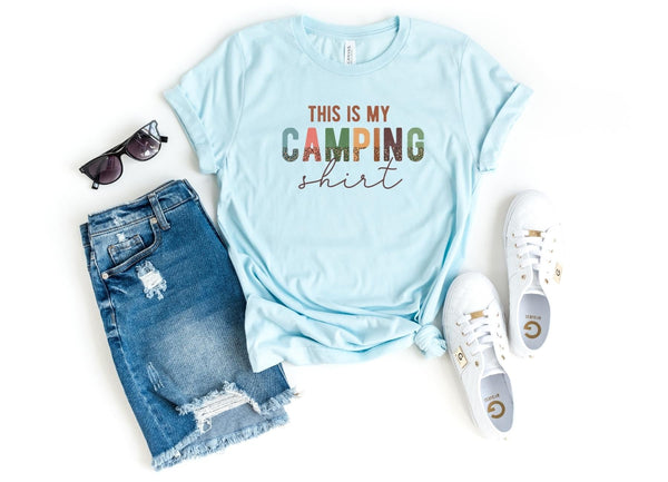T-Shirt-This Is My Camping Shirt T-Shirt-S-Heather Ice Blue-Jack N Roy