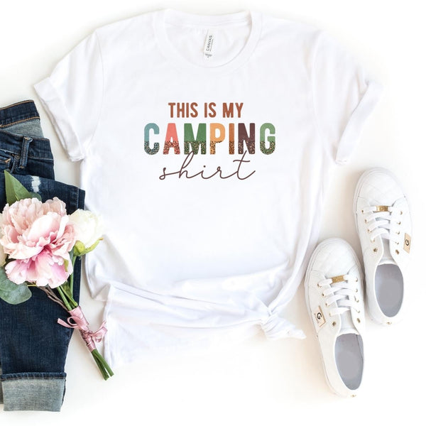 T-Shirt-This Is My Camping Shirt T-Shirt-S-White-Jack N Roy