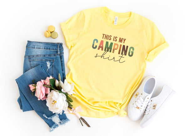 T-Shirt-This Is My Camping Shirt T-Shirt-S-Yellow-Jack N Roy